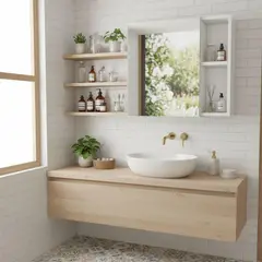 SENSI DACQUA - Gabinete De Baño Omari Blanco 47.3x50x12.2 Cm