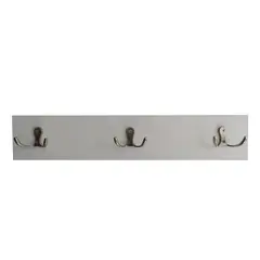 ADEQUAR - Perchero 3 Ganchos 4x35x6 Blanco