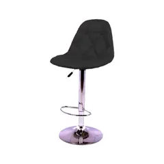 MOBLIHOUSE - Silla Bar Botones Negro