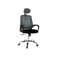 MOBLIHOUSE - Silla de escritorio Gerencial Gris Piramide
