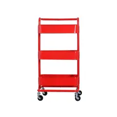 MOBLIHOUSE - Carro Auxiliar Organizador Rojo