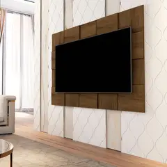 MUEBLES 2020 - Panel para TV Suiza 55” Savana 128X160X4.2cm en Madera Aglomerada.