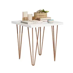 MUEBLES 2020 - Mesa Auxiliar Fiyi 45X45X45 Blanco