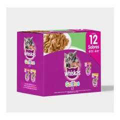 WHISKAS - Alimento Húmedo Para Gatico Pack x12 und 85 g