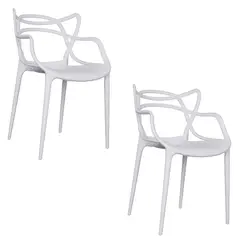 EKONOMODO COLOMBIA - Setx2 Silla Curva Streem 49X49X82 Blanco