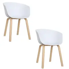 EKONOMODO COLOMBIA - Setx2 Silla Natura 44X54.5X79.5 Blanco