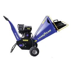 GOODYEAR - Biotrituradora Chipeadora Gy65Ws Diámetro 4″ 2 Cuchillas Motor 6,5Hp Gasolina