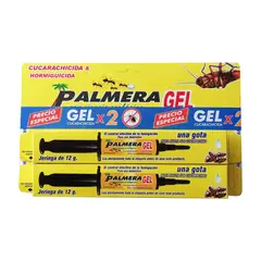 PALMERA - Insecticida Gel Para Cucarachas Gel 2 Jeringas De 12g Cada Una