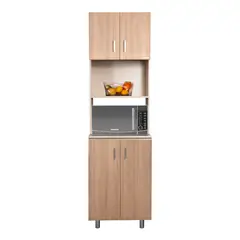 CHALLENGER - Mueble Torre Microondas de Cocina 4 puertas Amber SA 50060