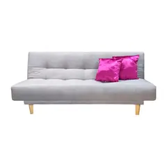 E MADERA - Sofa Cama Royal Gris Plata