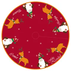 RASCHELTEX - Pie de Árbol Rudolf Rojo 1.03 Cm