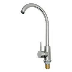 CCOL - Grifería Lavaplat Cuello Cisne Acero Inoxidable Consumo 7.3 l/min