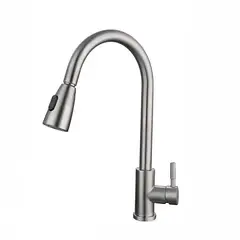 CCOL - Griferia lavaplatos extraible monocontrol acero inoxidable
