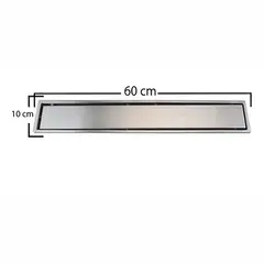 CCOL - Rejilla sifon piso invisible 60cmx10cm ace inox