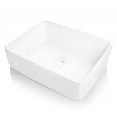 CCOL - Lavamanos Sobreponer Blanco Rectangular
