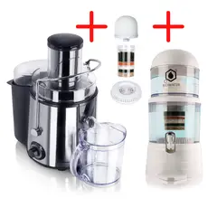 CHEF MASTER - Combo Extractor Jugos + Filtro Agua + Kit 3 Repuestos