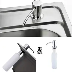 CCOL - Dispensador de jabon para lavaplatos cromado