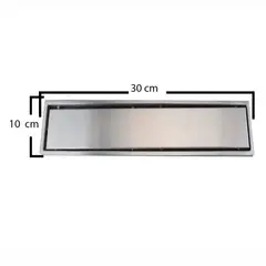 CCOL - Rejilla sifon piso invisible 30cmx10cm ace inox