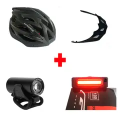 GW - Combo Casco Mantis M + Luz Delantera + Trasera