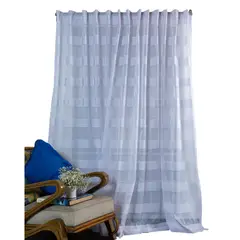 RASCHELTEX - Cortina Velo Corriente Alterna 275x220 Blanco