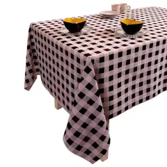 RASCHELTEX - Mantel Rectangular Picnic Black 6 Puestos