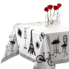 RASCHELTEX - Mantel Rectangular Paris 6 Puestos con diseño