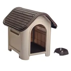 MQ - Casa Para Perros Plástica 74.5x60x66cm Mediano Wengue