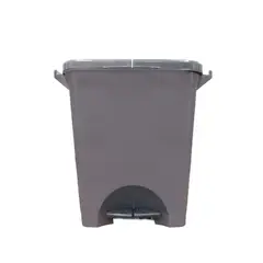 KLEINE WOLKE - Caneca Plástica 40L Gris Con Pedal