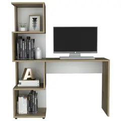 RTA DESIGN - Escritorio Danis Mqz 142X120X41.8 Madera natural Blanco