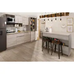 CORONA - Cocina Integral Provenza 1.80 Metros Incluye Mesón Poceta Derecha con Estufa 4 Puestos a Gas