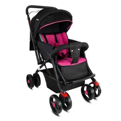 BEBESIT - Coche para Bebé Manilar Reversible Roma Rosado
