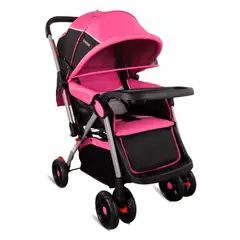 BEBESIT - Coche para Bebé Manilar Reversible Napoli Rosado