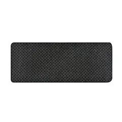 DISTRIBUIDORES ELITE - Tapete 160x60 Cm Interior Multiuso Antideslizante Negro/Gris