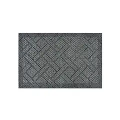 DISTRIBUIDORES ELITE - Tapete 70x45 Cm Ext/Int Mul-Uso Antidesliz Gris