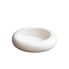 VIVO BOREAL - Matera Cerámica Ovalada 4.5x19x4.5cm Blanco