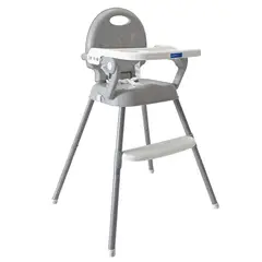 HAPPY BABY - Silla Comedor 3 en 1 Gris
