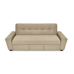HOGAR VENECIA - Sofa cama 3 puestos hamburgo 87x210x88 taupe