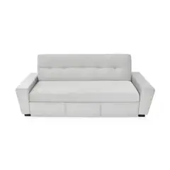 HOGAR VENECIA - Sofa cama 3 puestos hamburgo 87x210x88 plata