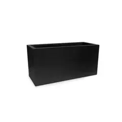 TUMATERA - Jardinera Plástica Rectangular Lisa 59x24x28cm Arena