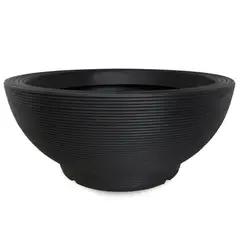 TUMATERA - Matera Bowl Acanalada 78cm Negro
