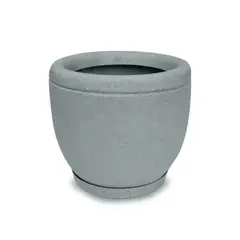 TUMATERA - Matera Cónica Lisa 30cm Gris Piedra