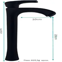STYLOS EN BRONCE - Grifería Lavamanos Alta Ciffra Negro Consumo 8.3 l/min