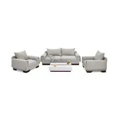 HOGAR VENECIA - Sala Daytona 2 Poltronas Tela Taupe