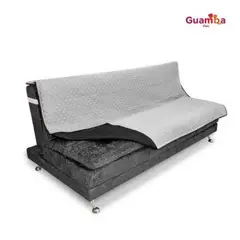 GUAMBA - Protector para Sofá Click Clack 180x180 Negro-Gris