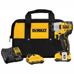 DEWALT - Destornillador Percutor 12 V con Batería y Motor Sin Escobillas