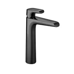 CORONA - Grifería Lavamanos Monocontrol Alto Cascade, Negro Mate