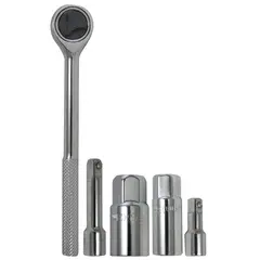 DISCOVER - Juego de Herramientas 5 Piezas Ratchet Extensor Copa Bujía 16 a 21 mm