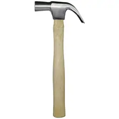 DISCOVER - Martillo de Uña Pulido Cabo de Madera 25 mm