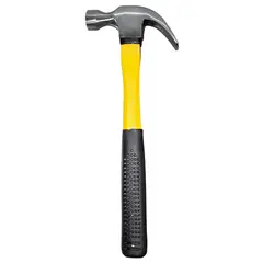 DISCOVER - Martillo de Uña Pulido Mango Fibra de Vidrio Caucho 16 Oz