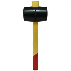 DISCOVER - Martillo Cabeza de Caucho Mango de Madera Calidad B 16 Oz